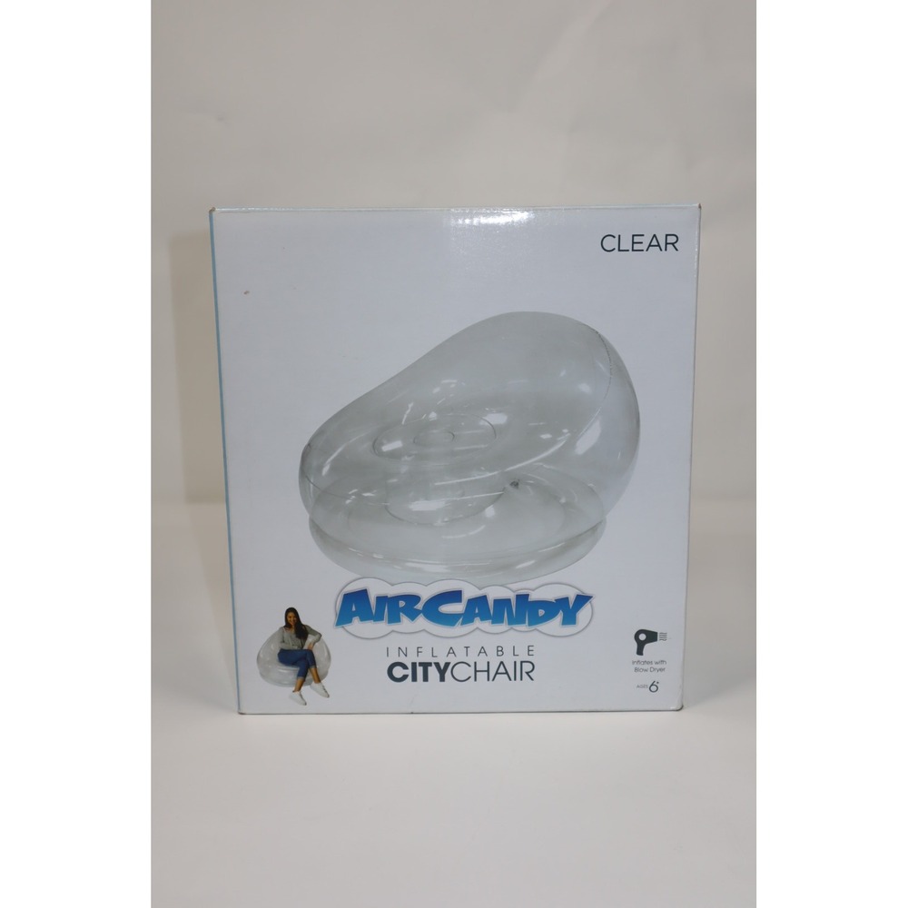 PoolCandy Inflatable Chair- Clear, One‎ Size - Picture 2 of 7